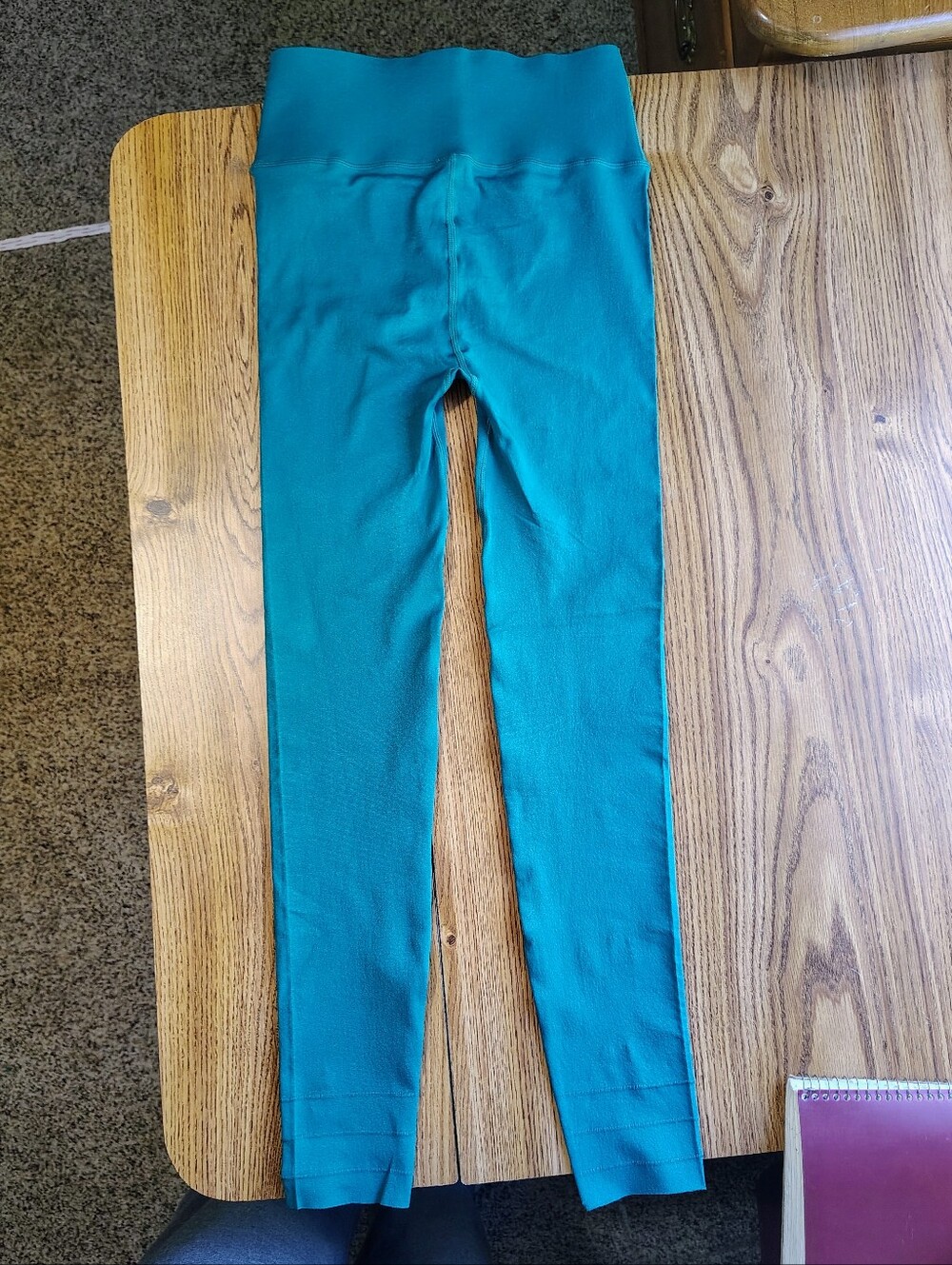 NWT Fabletics High Waisted Sculpt Knit Performance Classic Legging Green sz L. - Picture 4 of 14